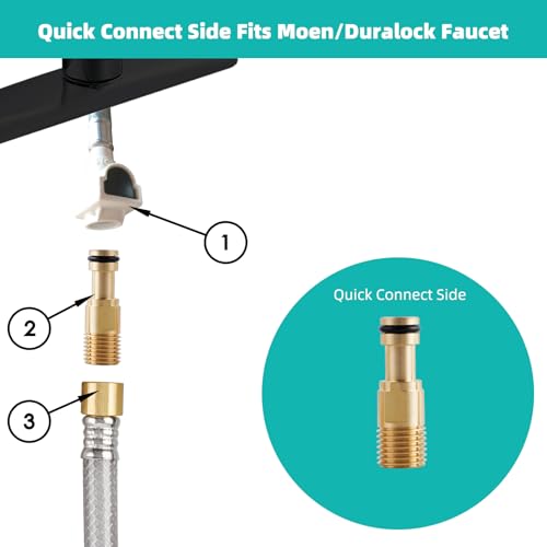 Universal Fit Kitchen Faucet Sprayer Attachment/Hose/Holder Set Compatible with Moen/Delta Faucet Sprayer Replacement, Kitchen Sink Side Sprayer Head, Oil Rubbed Bronze - color: Oil Rubbed Bronze