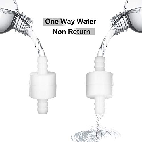 Feelers 3/16" One Way Inline Check Valve, Non-Return Valve for Air, Water, Gas, 1-Pack