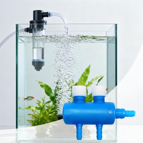 Aquarium Air Control Valve, Practical Air Pump Connector, Fish Tank Accessory, Multi-Port, 2 Way - size: 2 Way