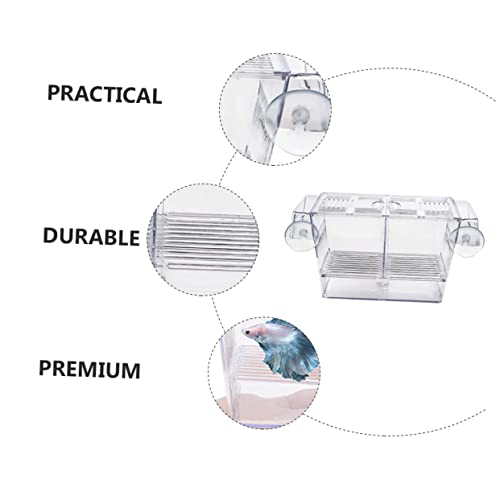 BESPORTBLE Floating Fish Incubation Box Observation Fry Breeding Tank Suction Cup for Aquarium