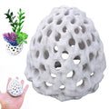 Shrimp Cave, 2.8x3.2 Inch Fish Tank Rocks with Suction Cup, Hollow & Multifunctional Fish Tank Accessories, Simulation Aquarium Decor for Home
