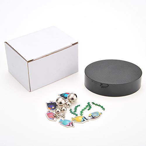 PowerTRC Desktop Sculpture Aquarium Fish Desktop Fidget Toy Stress Relief Desk Toys for Anxiety Office Desk Decorations Accessories Gift