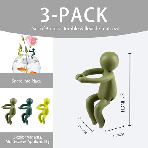 Aquarium Artificial Plastic Plants Decoration, Aquarium Decor Set, Goldfish Betta Fish Tank Decorations, 3 PCS Fish Tank Accessories, Artificial Aquarium Plants Holders, Tank Accessories Decor