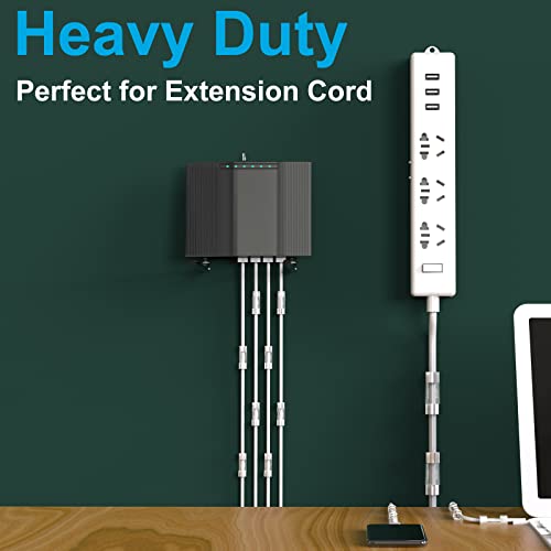 Cable Management Clips Black (Assorted Sizes, 60 PCS), Adhesive Cord Organizer for Wall, Upgraded Wire Holder Electric Wires, LED Light, Dash Cam, HDMI, Power Cable, M&L - color: Black, size: M&L