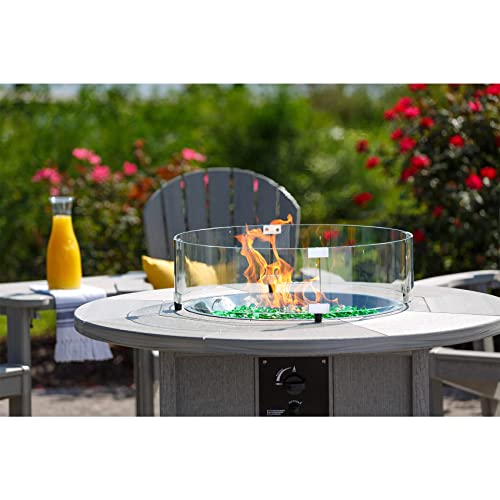 Stanbroil 10-Pound Fire Glass Beads - 1/2 inch Luster Fire Glass Drops for Fireplace Fire Pit | Gas Log Sets | Landscaping | Fish Tank, Emerald Green Luster - color: Emerald Green Luster