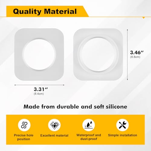 2 Pack MagitcSee Window Mount Fits for Aqara G100, No Drill No Screws Strong Adhesive Camera Holder, Anti-Theft Cam Bracket for Glass Window, Home Security Camera Accessories, White - color: White