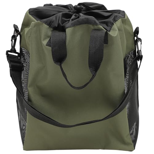 Toddmomy Adjustable Outdoor Fishing Wader Bag Waterproof Boot Storage Container with Ventilated Mesh for Fishing Boots and Waders 15.74X12.59X9.05In