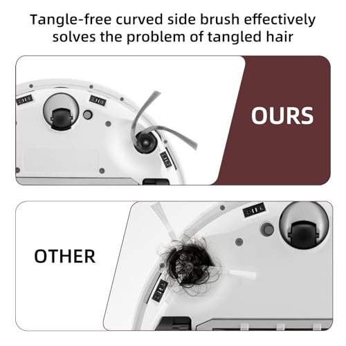 VIEWALL Q10S5 Accessories Replacement Kit for Roborock Q10 S5 / Q10 S5+ Plus Robot Vacuum, 1 Main Brushes, 4 Mop Pads, 4 Side Brushes, 4 HEPA Filters, 4 Dust Bags, 1 Cleaning Tool, 1 Screwdriver - color: Q10S5-19Pcs Kit - Black