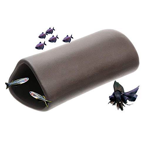Saim Fish Shrimp Spawning Cave Ceramic Hideout Breeding Shelter Aquarium Fish Tank Betta Decor Ornament, Small - size: Small