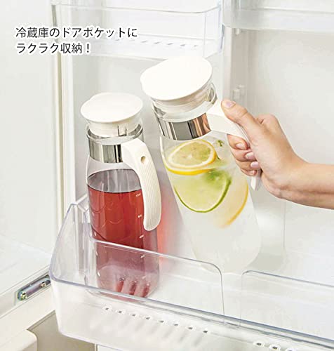Hario Slim Water Jug, 1400ml, White - color: White