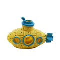 Saim Little Cute Retro Submarine Aquarium Decoration,Cave Landscaping Ornament for Shrimp Shelter Betta Cichlid Goldfish Hermit Crabs Fish Tanks Fish Toy - Yellow