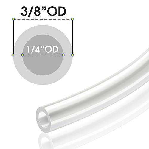 TAILONZ PNEUMATIC Clear 3/8 Inch OD 10 Meters PU Air Tube Pipe Hose Pu Air Hose for Air Line Tubing or Fluid Transfer Tubing - color: Clear-PU, size: 3/8'' OD/32.8ft/10m