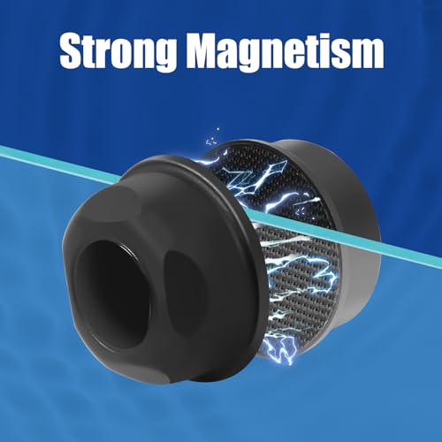 AQUANEAT Aquarium Magnetic Brush, Glass Fish Tank Cleaner, Algae Scraper, Not for Acrylic and Plastic - size: Small