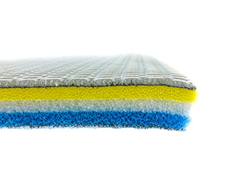 Wave Point Upgraded 9-Layer Filter Pads for Aquarium, Fish Tank Accessories Sponge Filter, 20×16in Super Filtering Effect Filter Floss for Fish Tank Filters Media and Pond (20" x 16" - 1 pc) - size: 20" x 16" - 1 pc