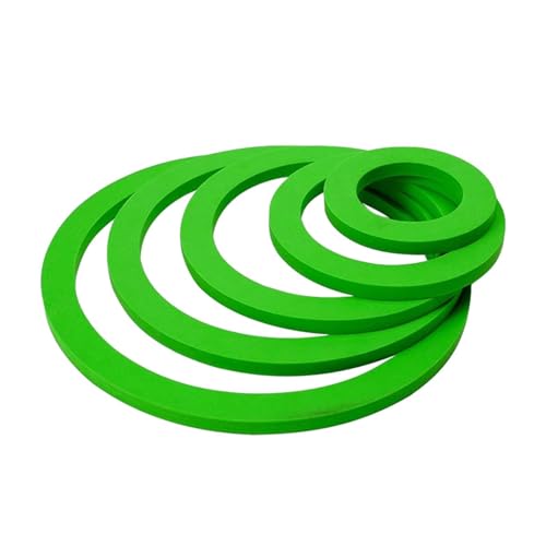 10 Pieces Aquarium Plant Rings Plant Corral Plant Feeding Rings EVA Material Grass Blocking Rings Suitable for Fish Tank, Green - color: Green