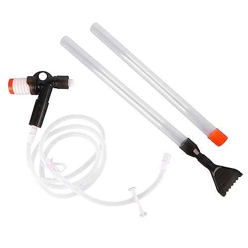 GLOGLOW Manual Aquarium Water Changer, Manual Aquarium Water Changer Cleaning Tool Fish Tank Gravel Cleaner for Changing and Sand Cleaner