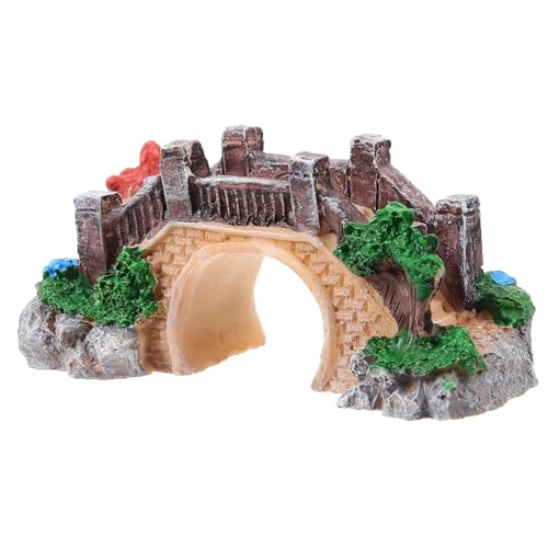 Simulation Bridge Decor for Fish Tank Aquarium Ornament Beautifully Crafted Tiny Bridge for Landscape for Aquatic Decoration Lifelike Design