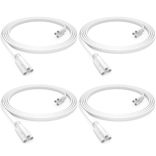 SHOPLED (4-Pack 4FT T5 T8 LED Shop Light Fixture Connecting Cords, Double-Ended Connector Cable for LED Tube Lights - style: 4FT Connecting Wire