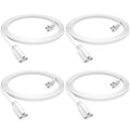 SHOPLED (4-Pack 4FT T5 T8 LED Shop Light Fixture Connecting Cords, Double-Ended Connector Cable for LED Tube Lights - style: 4FT Connecting Wire