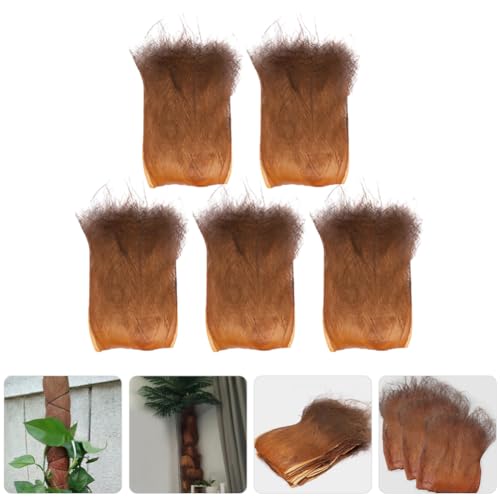 VOSAREA 5 Sheets Fake Tree Barks Coconut Bark Decoration Garden Background Bark for Crafts Garden Decor