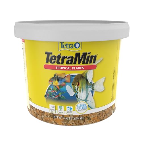 Tetra TetraMin Tropical Flakes 4.52 Pounds, Nutritionally Balanced Diet For Aquarium Fish - size: 4.52 Pound (Pack of 1)