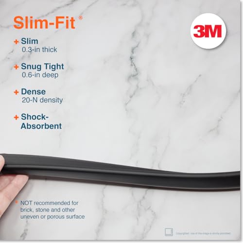 Roving Cove Slimfit Edge Protector for Baby Proofing (9ft Small Edge Only), Soft Rubber Foam Furniture Edge Bumper Guard, Desk Edge Cushion, 3M Adhesive, Onyx Black - color: Onyx Black, size: Small 9 Foot (Pack of 1)