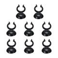 Aquarium Suction Cups, Fish Tank Suction Cups Clips Airline Tube Holders Clamps (Plastic, 8Pcs, Black) for 0.8" Fish Tank Airline Tubing Binding Moss Shrimp Nest, 20x30MM - color: Black, size: 20x30MM