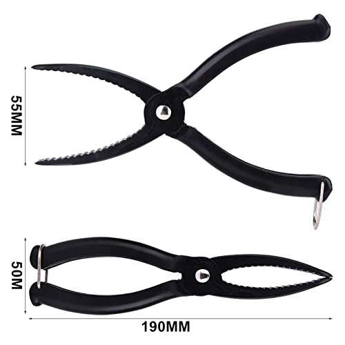 Dioche Fishing Pliers, Fishing Grip Gear Tool ABS Grip Tackle Fish Grip Tackle Fish Lip Holder Clamp with Ring