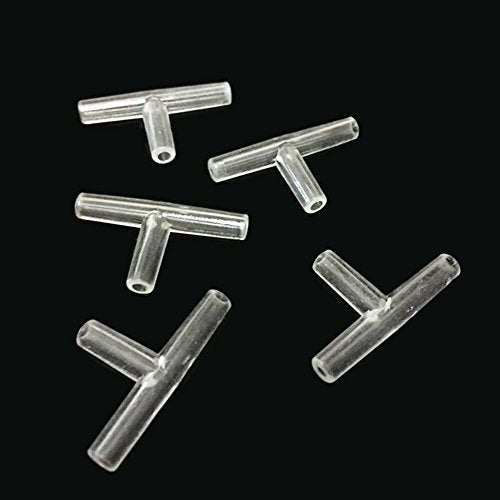 Aquarium Airline Tubing Connectors I T L Y 40pcs Fish Tank Air Tube Adapters for 3/16 '' Air Line Hose - color: Clear