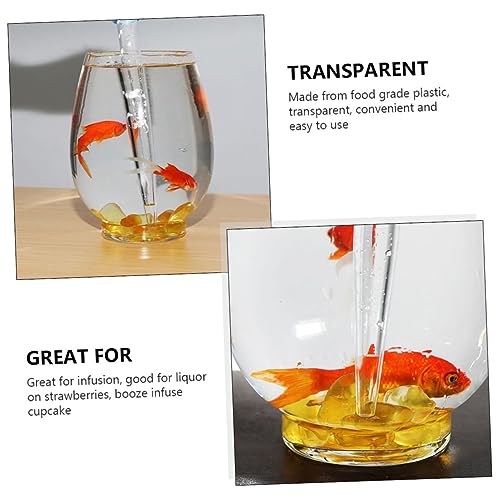 Veemoon 2pcs Calibrated Plastic Pipette Droppers for Accurate Liquid Measurement for Kitchen Fish Tanks and Experiments Lightweight and Easy to Use