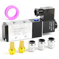 TAILONZ PNEUMATIC 1/2"NPT Solenoid Valve 4V410-15 AC110V Single Coil Pilot-Operated Electric 2 Position 5 Way Connection Type Junction Box - size: 1/2"NPT/AC110V/Junction Box, style: 2 Position 5 Way