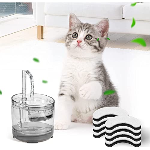 Cat Water Fountain Filters, 12 Pack Pet Fountain Replacement Foam Sponge Pre-Filters Fit for Clear Cat Water Fountain Dispenser