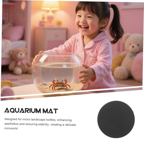 Aquarium Bottom Mat Cushion Skid Fish Tank Leveling Pad for Stability Protection for Reptile Terrariums and Micro Landscape Bottles