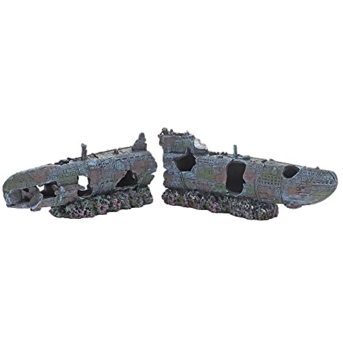 Hobby U-434 Aquarium Submarine Decoration for Fish - size: U-434 (7 x 40 x 10 cm)