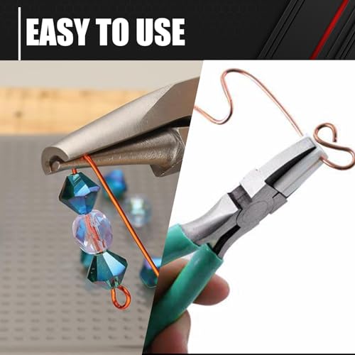 C&T 3-Piece Jewelry Pliers Set, Jewelry Making Tools Kit, Micro Jewelry Plier, Jewelry Making Supplies, Pliers set for jewellery making bead winding and shaping wire DIY Crafts - style: 3PC