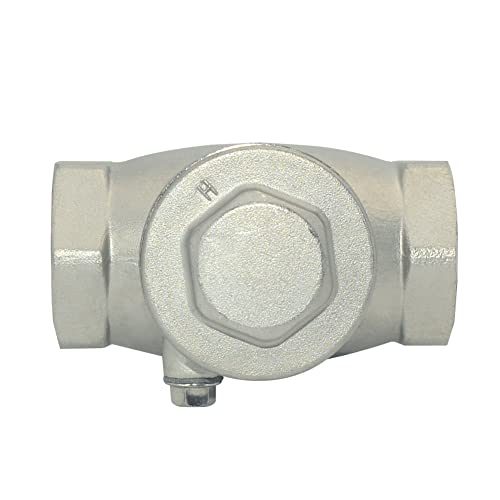 1" Stainless Steel SS316 Swing Check Valve,NPT Female x Female Thread,WOG 200 PSI PN16 CF8M - size: 1 Inch