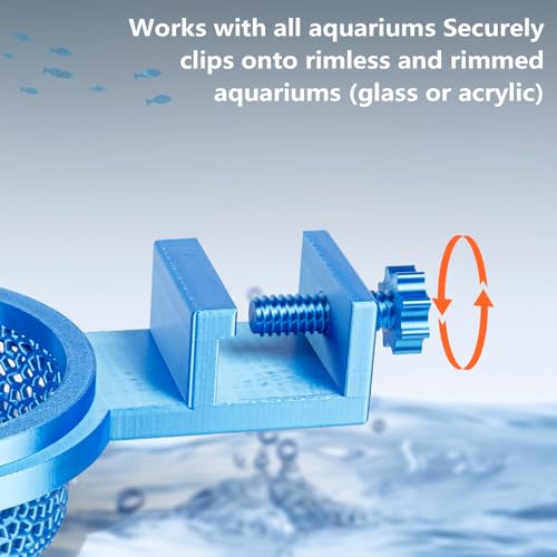 Aquarium Water Change Diffuser, Spill-Free Tool for Rimless & Rimmed Fish Tanks, Protects Substrate & Plants, Safe for Fish and Shrimp (Large) - size: Large