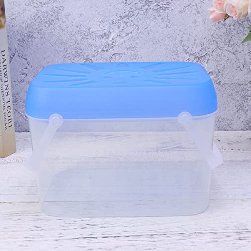 Large Portable Transparent Fish .48 Inch Plastic Aquarium Small Pet Nest for Home Office Restaurant Decoration