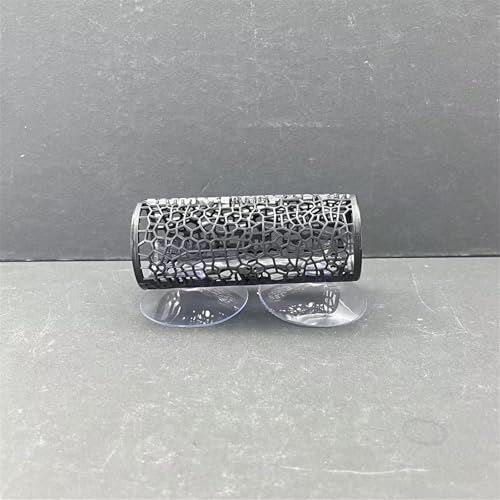 Resin Fish Hideaway Tube for Aquarium, Sleeping Cave Shelter with Hollow Tunnel Design, Shrimp Hiding Tank Decoration Accessories - color: Green