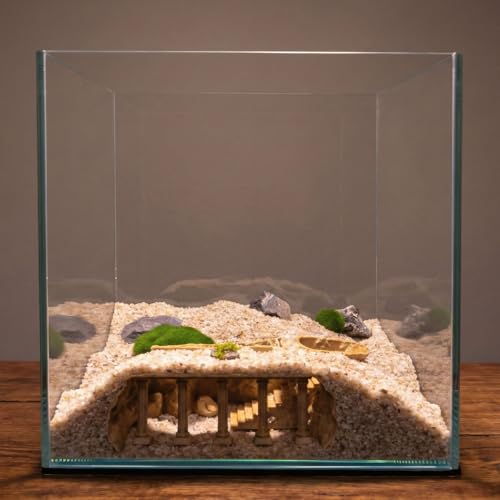 Roman Column Aquarium Cave, 3D Print Fish Hideout for Aquarium Fish Tank Decor, for Viewing Shrimp, Betta Fish, Corydora, Catfish, Pleco (Yellow, L) - color: Yellow, size: Large