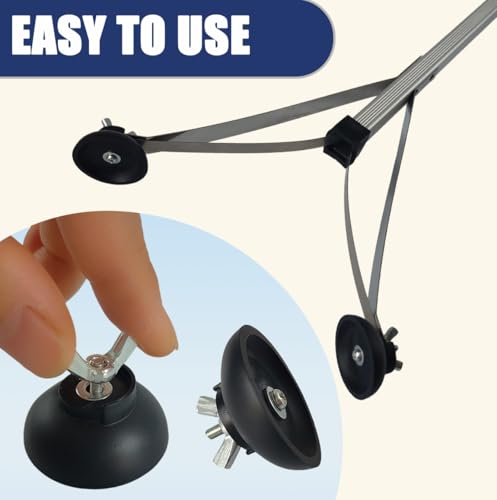 2 Pairs Reacher Gripper Replacement Rubber Cups, Outdoor Heavy Duty Grabber Tip Parts with with Butterfly Nut, Tool-Free Installation
