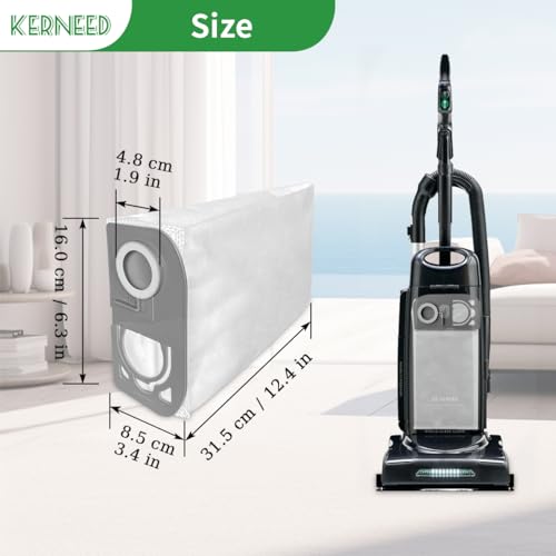 8 Pack HEPA R25 Vacuum Cleaner Bags Compatible for Riccar R25 Series R25S, R25D, R25P Upright Vacuums, #Part R25HC-6