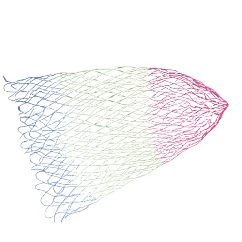 Outdoor Fishing Net Nylon Replacement Fish Net Folding Landing Dip Net Without Handle for Freshwaters and Saltwater