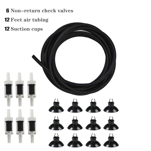 ALEGI Aquarium Sponge Filter 40 Gallon,Quiet Sponge Filter with Air Stone for Betta Fry Shrimp and Small Fish (6 pcs) - size: 6 pcs