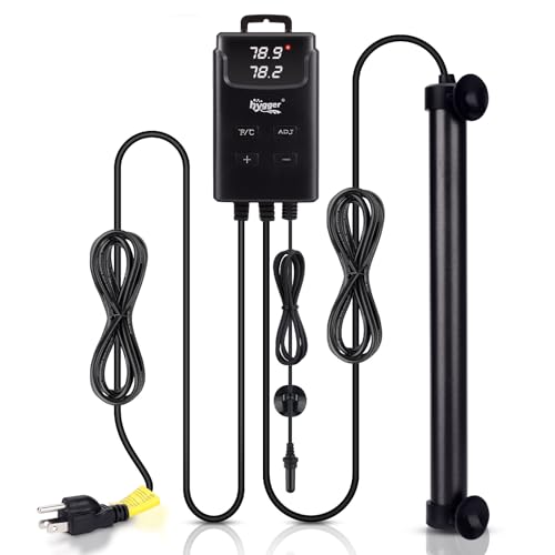 hygger Aquarium Heater,Submersible Fish Tank Heater with External Digital Display, Including Overheat & Leakage Protection and Temperature Sensor for Freshwater and Saltwater (300W for 40gal~60gal) - size: 300W for 40gal~60gal