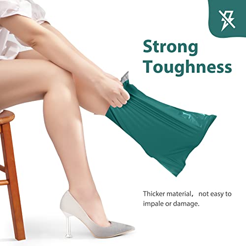 Fuxury Poly Mailers 12x15.5 Inch 100 Pcs, Waterproof Shipping Bags for Clothing, Strong Adhesive Shipping Envelopes for Small Business, Self Seal Mailers Poly Bags Mailing Envelopes Forest Green - color: Forest Green, size: 12x15.5" 100pcs
