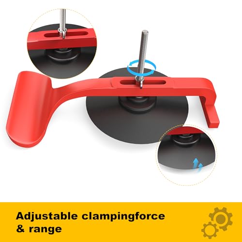 6 Pack Suction Cup Clamps for Convertible Glass Windshield Repair/Gluing 6 Pack Red