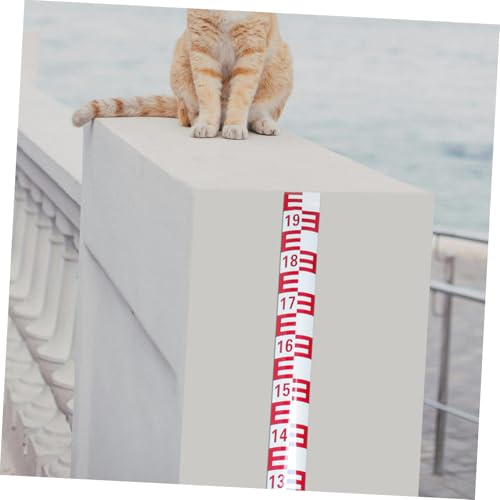 Holibanna Self-Adhesive Reflective Water Level Gauge Waterproof Liquid Level Indicator for Tanks Pools and Bridges Accurate Measurement Scale