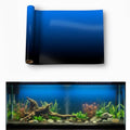Aquarium Background - Static Cling Fish Tank Sticker - Black Blue Gradient | Easy Install for Glass Tanks, No Residue, Reusable 80 x 40 cm / (32 x 16 inches) - color: Black Blue, size: 32 x 16 inches