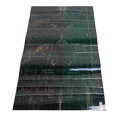 Fish Tank Background Decoration, 3D PVC Self Adhesive Wallpaper Sticker with Lake Reflection Pattern, Aquarium Background for Freshwater and Saltwater Tanks (61 * 30CM) - size: 61*30CM